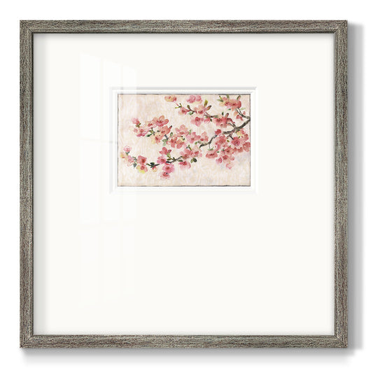 Cherry Blossom Composition I Premium Framed Print Double Matboard