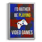 Gamer at Play III - Modern Framed Canvas Print