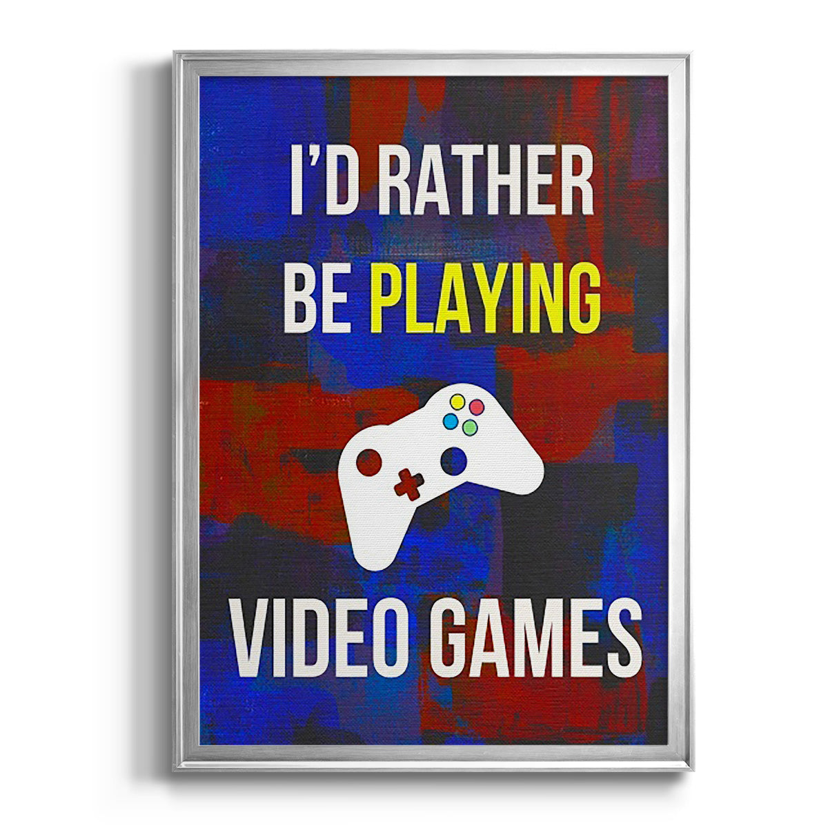 Gamer at Play III - Modern Framed Canvas Print