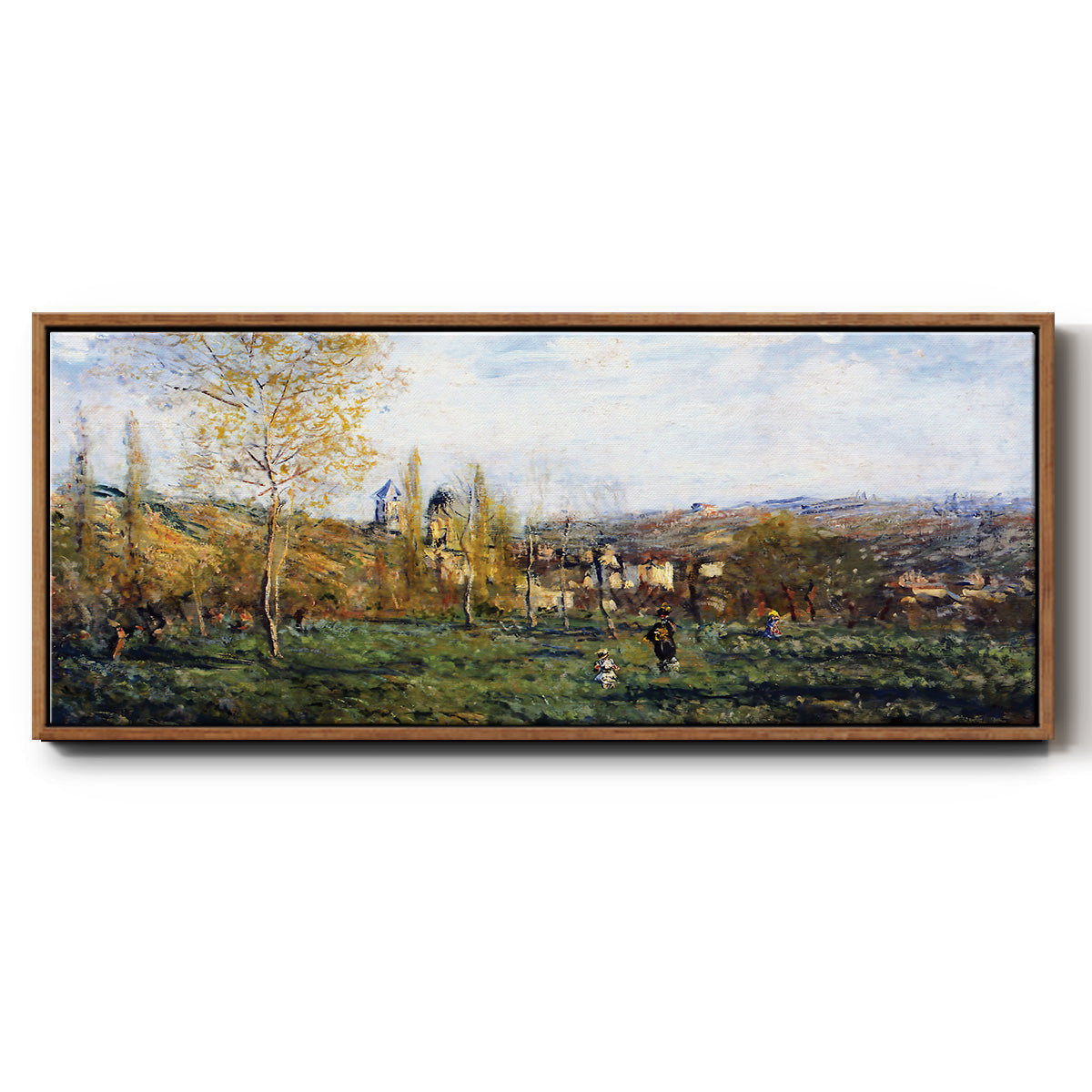 Springtime in Vétheuil, 1880 - Floater Framed Canvas Print