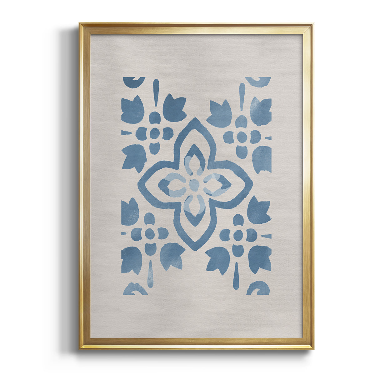 Monochrome Terra Mesa Tile I - Modern Framed Canvas Print