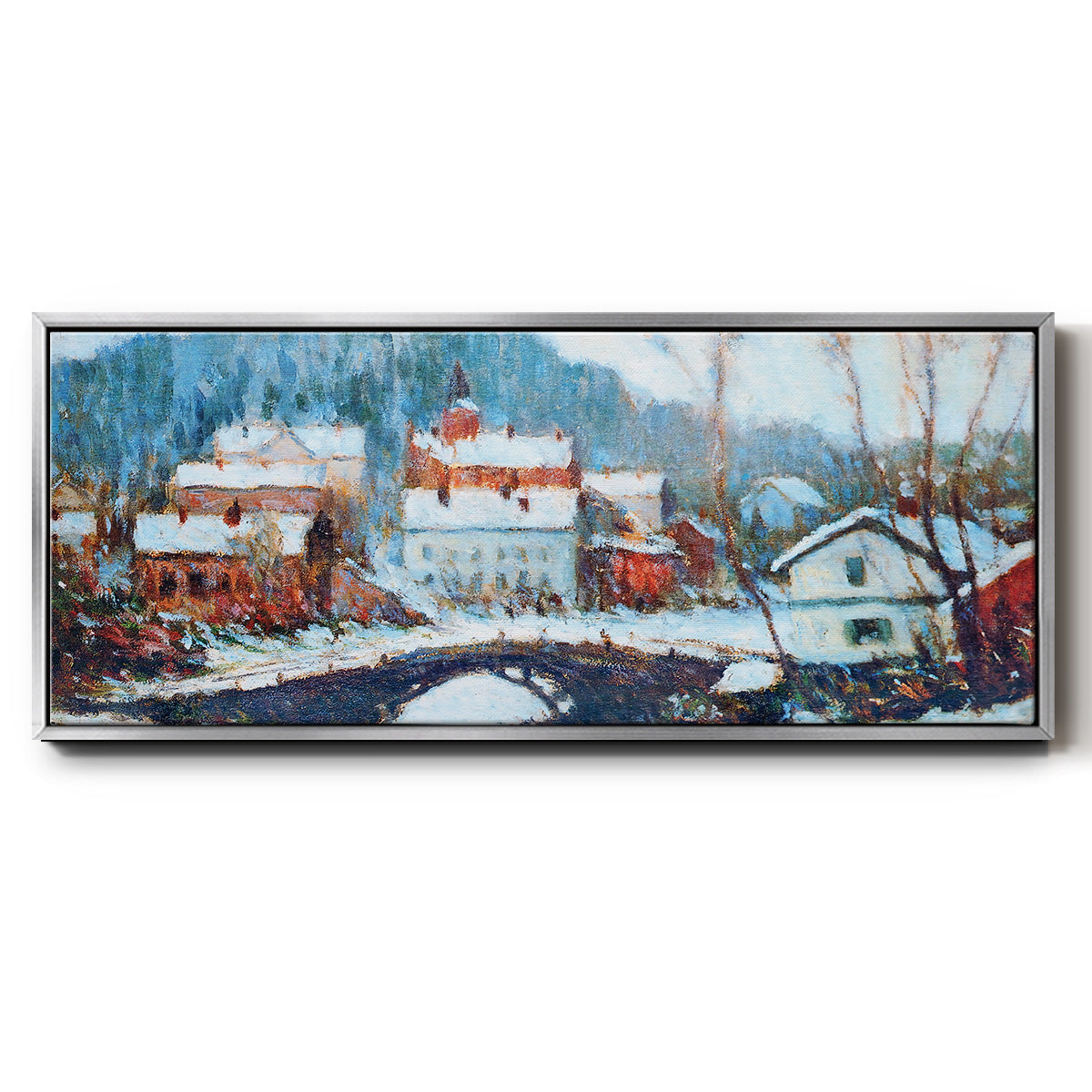 Sandviken, Norway 2, 1895 - Floater Framed Canvas Print