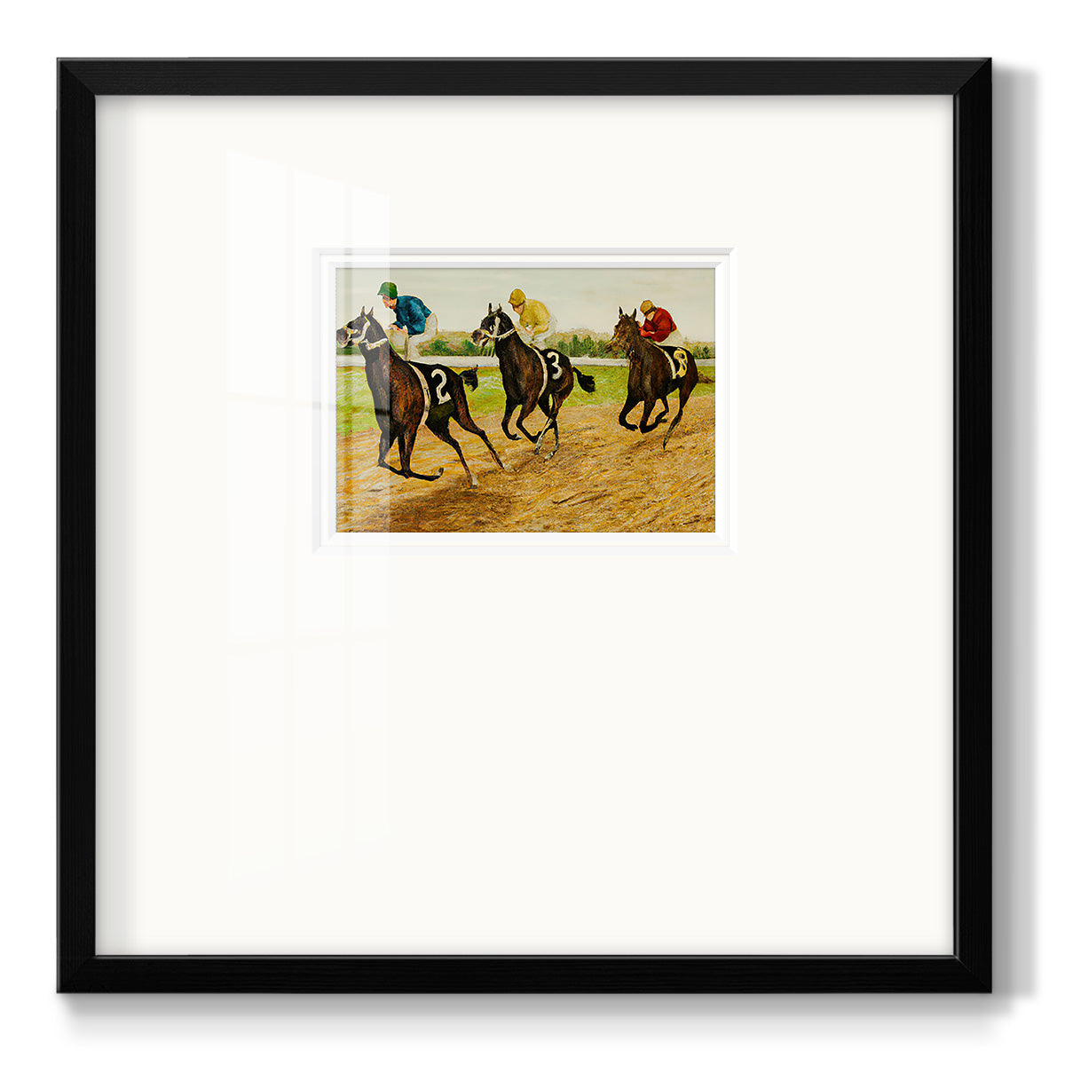 Day at the Race V - Double Matboard Framed Print