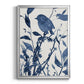 Bluebird Silhouette II - Modern Framed Canvas Print