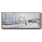 Snow in Argenteuil, 1875 - Floater Framed Canvas Print