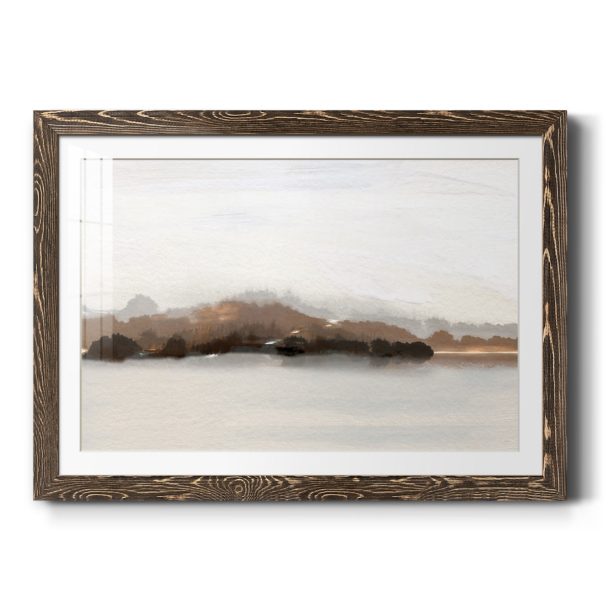 Slauson Mountain at Dusk - Barnwood Framed Art Print