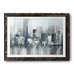 Cityscape in Blues - Barnwood Framed Art Print