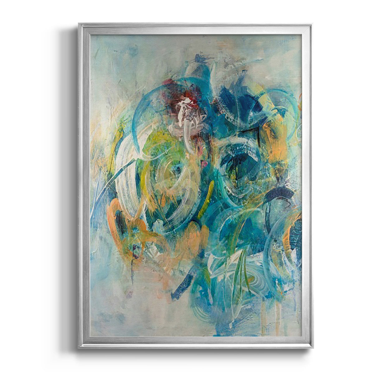 Silent Energy II - Modern Framed Canvas Print