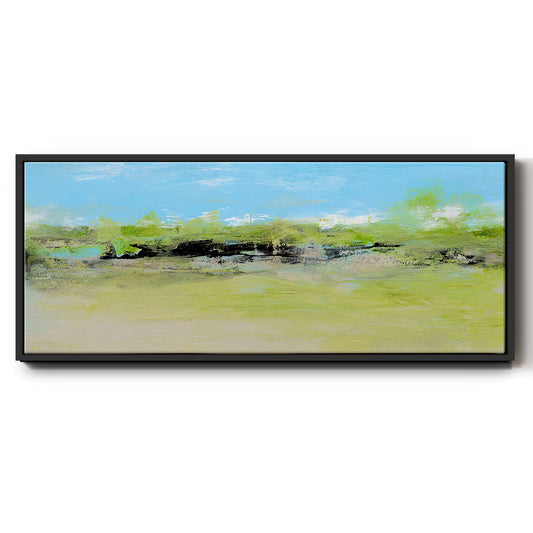 From the Terrace I - Floater Framed Canvas Print