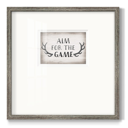 Aim Game Premium Framed Print Double Matboard