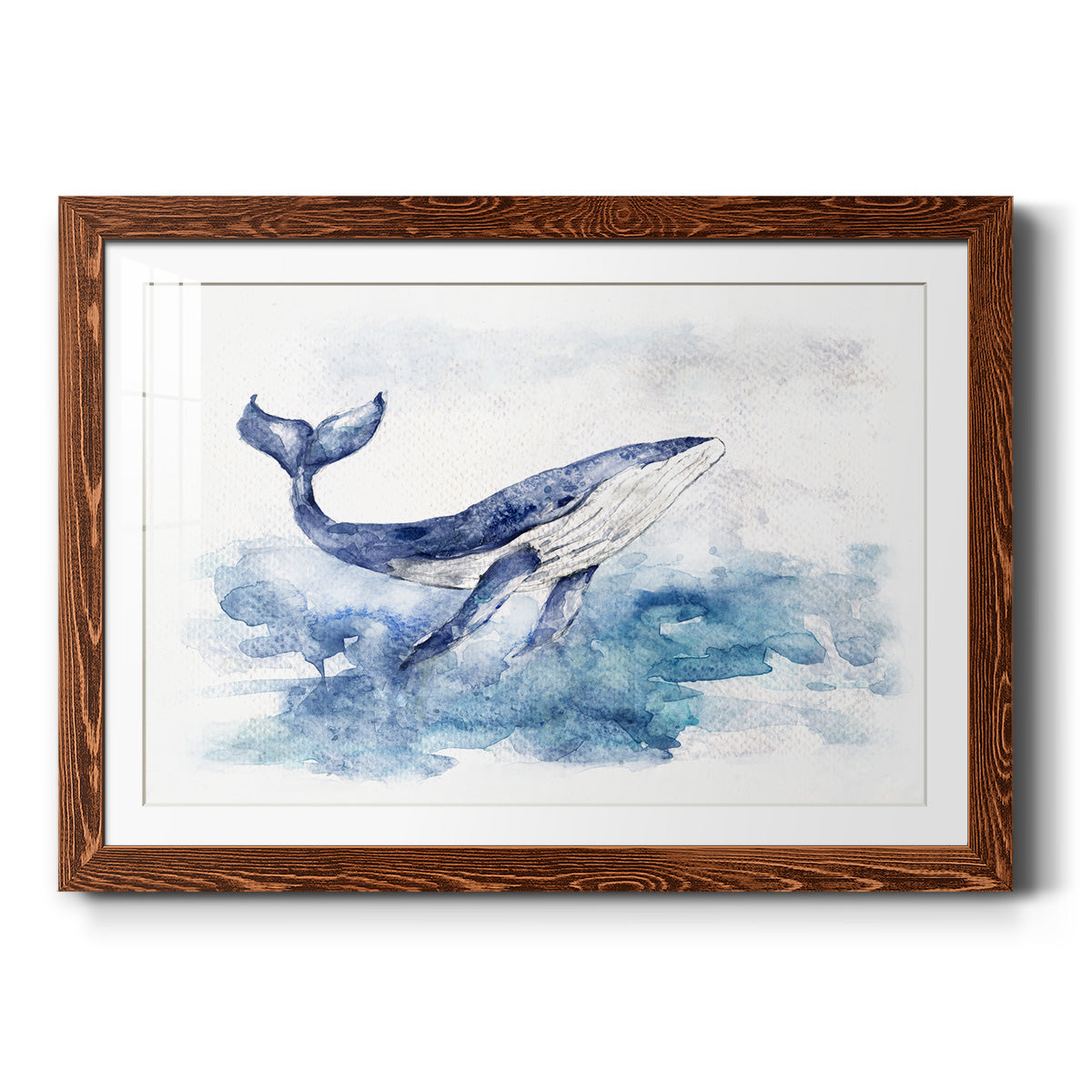 Beautiful Breach - Barnwood Framed Art Print