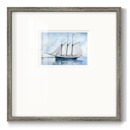 Blue Sail Premium Framed Print Double Matboard