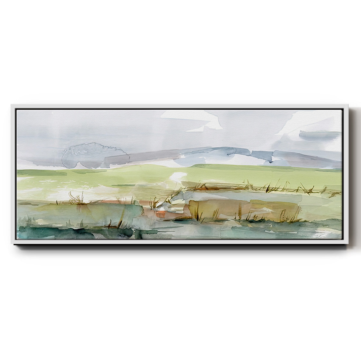 Pastel Inlet I - Floater Framed Canvas Print