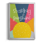 Sharing Sunshine - Modern Framed Canvas Print