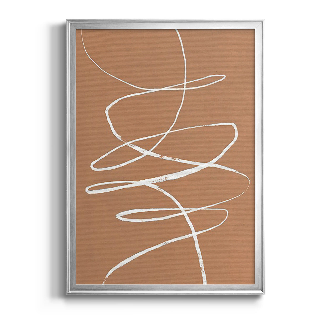 Terracotta Drift II - Modern Framed Canvas Print