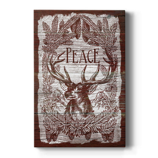 Red Wood Peace - Canvas Art Print