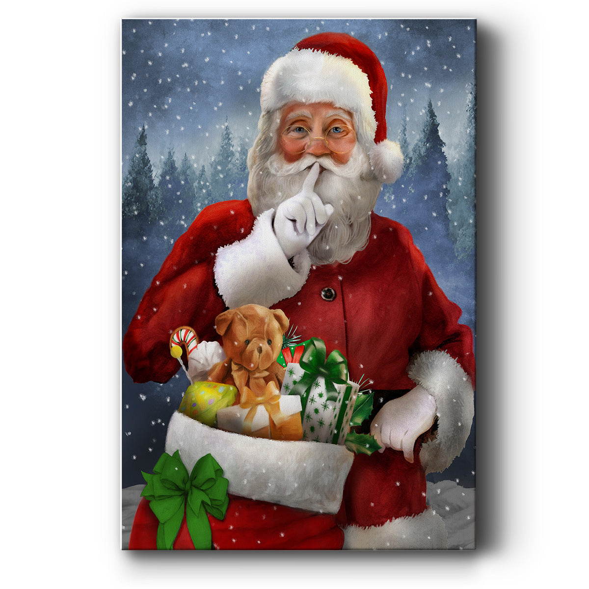 Quiet Santa - Gallery Wrapped Canvas