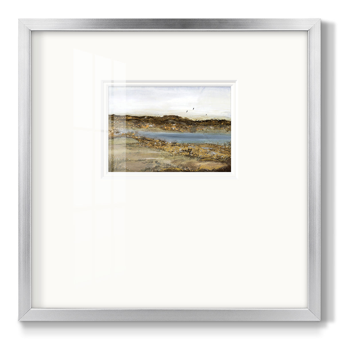 Retreating Within - Double Matboard Framed Print