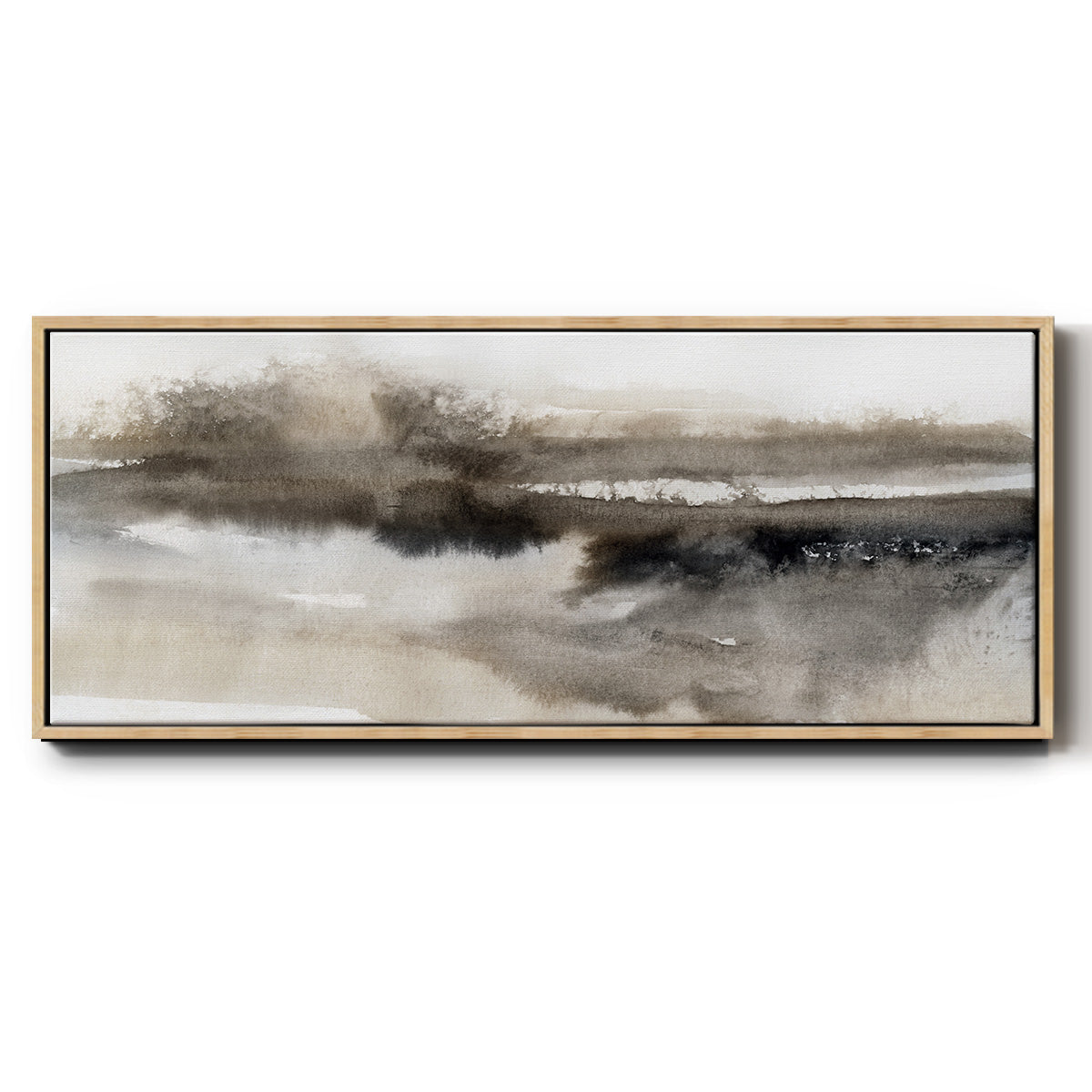 Serenity Lake - Floater Framed Canvas Print