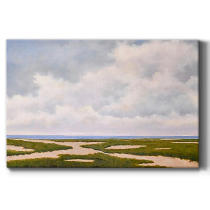 Cloudy Distant Beach Horizon - Canvas Art Print