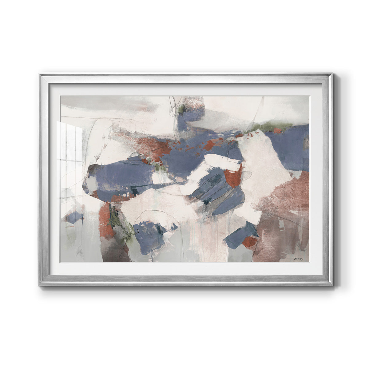 Coral Abstract - Modern Framed Art Print