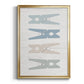 Laundry Pins - Modern Framed Canvas Print