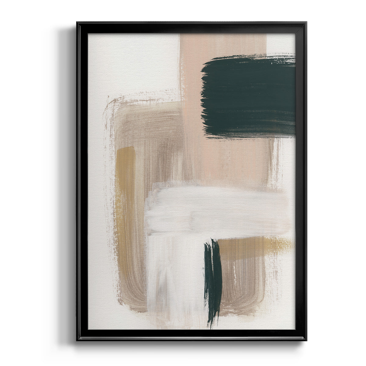 Marble Block Symmetry I - Modern Framed Canvas Print