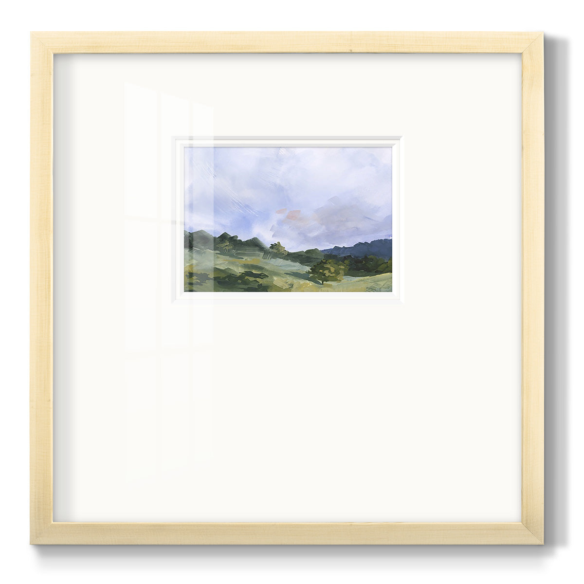 Pastoral Horizons I Premium Framed Print Double Matboard