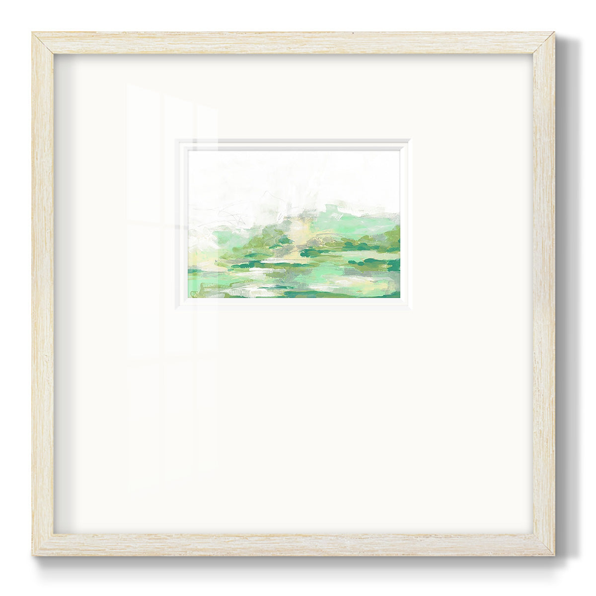 Green Mist Vista II Premium Framed Print Double Matboard