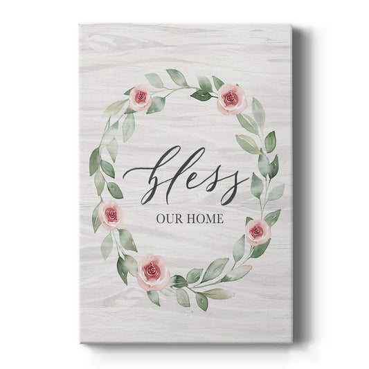 Bless Our Home Premium Gallery Wrapped Canvas - Ready to Hang