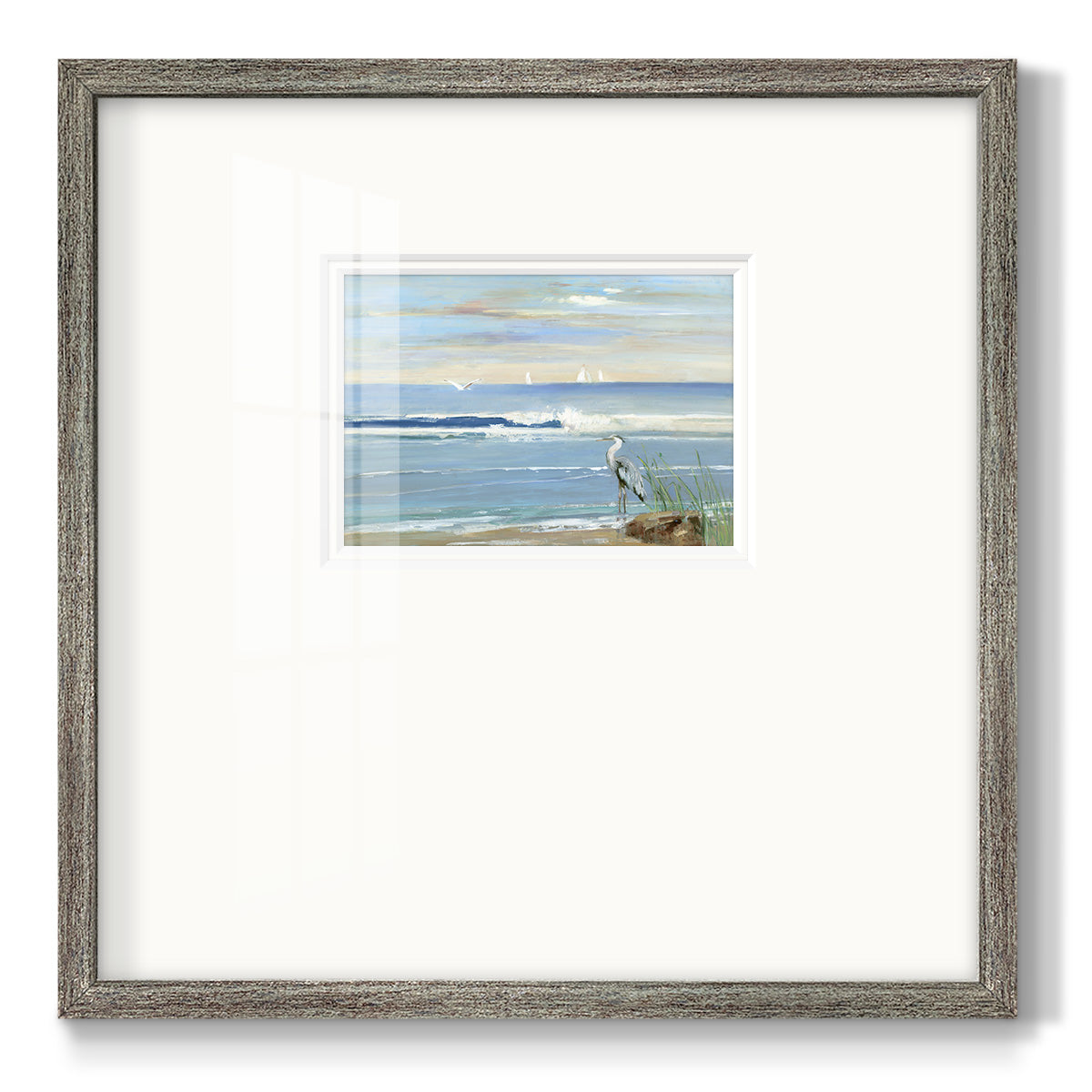 Sunrise Bay Premium Framed Print Double Matboard