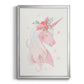 Sweet Unicorn II - Modern Framed Canvas Print