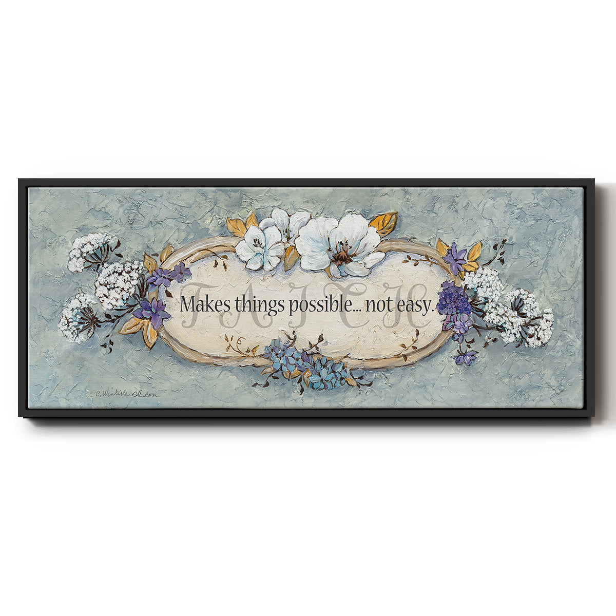 Faith - Floater Framed Canvas Print