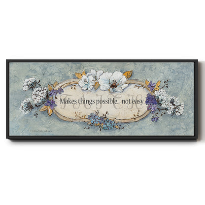 Faith - Floater Framed Canvas Print