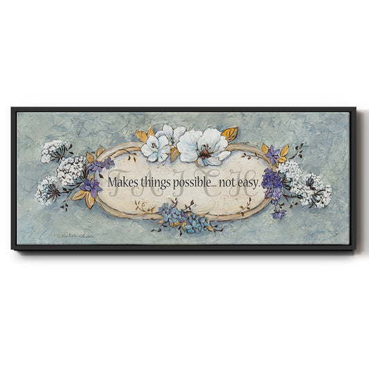 Faith - Floater Framed Canvas Print