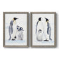 Emperor Penguins I - Premium Framed Canvas 2 Piece Set - Ready to Hang