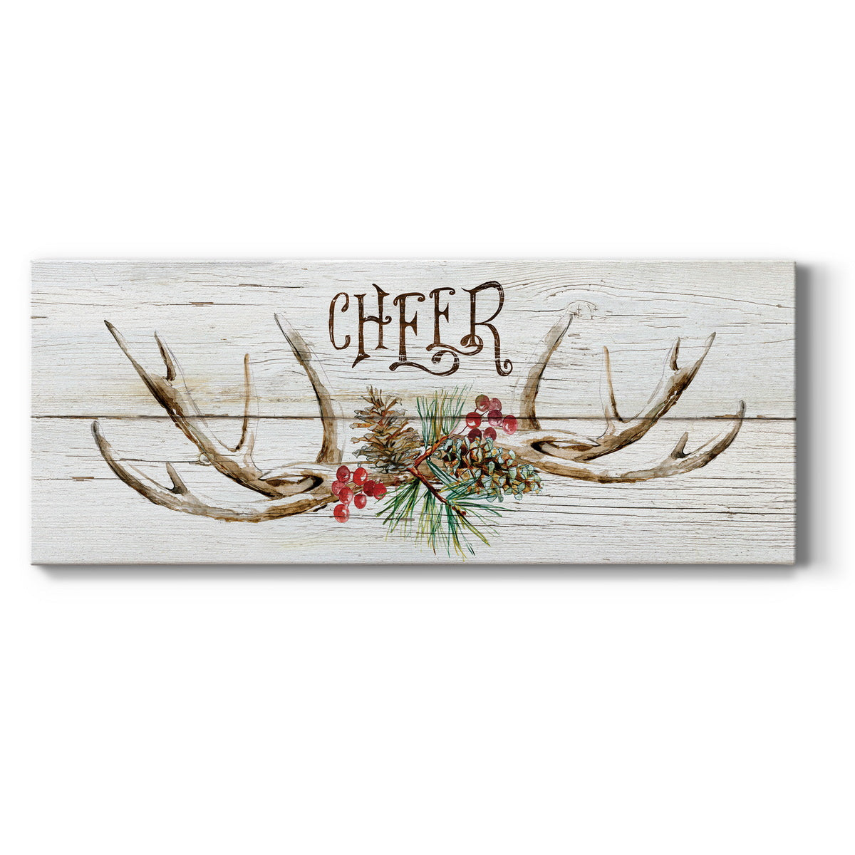 Rustic Cheer Premium Gallery Wrapped Canvas - Ready to Hang