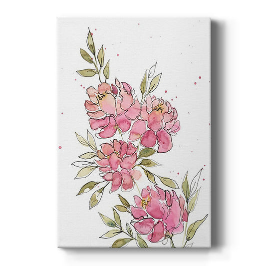 Watercolor Blooms I Premium Gallery Wrapped Canvas - Ready to Hang