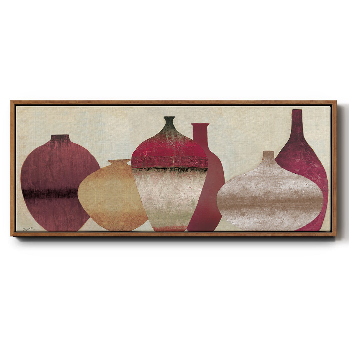 Auburn Vessels - Floater Framed Canvas Print