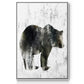 Bear Totem - Framed Premium Gallery Wrapped Canvas L Frame - Ready to Hang