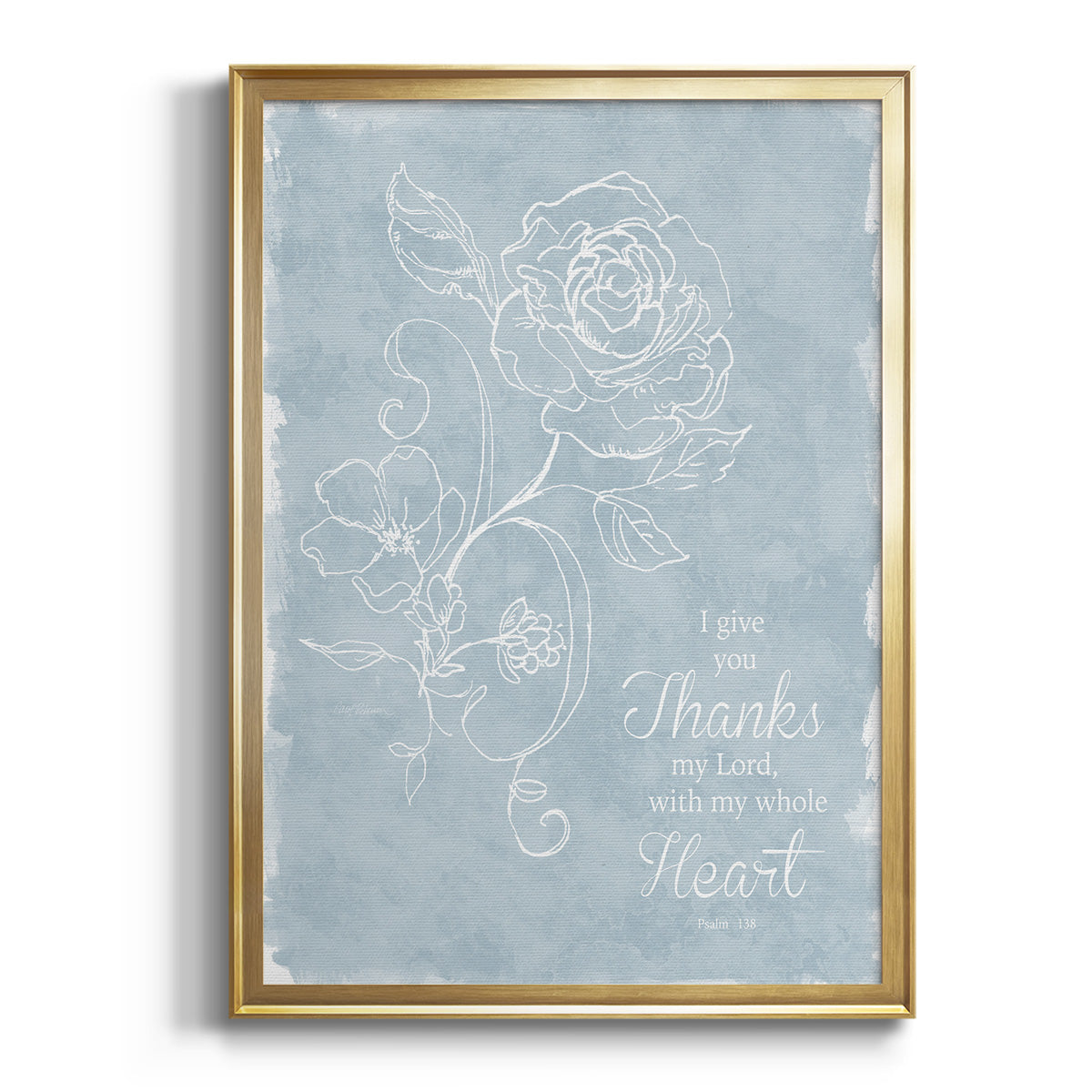 Whole Heart - Modern Framed Canvas Print