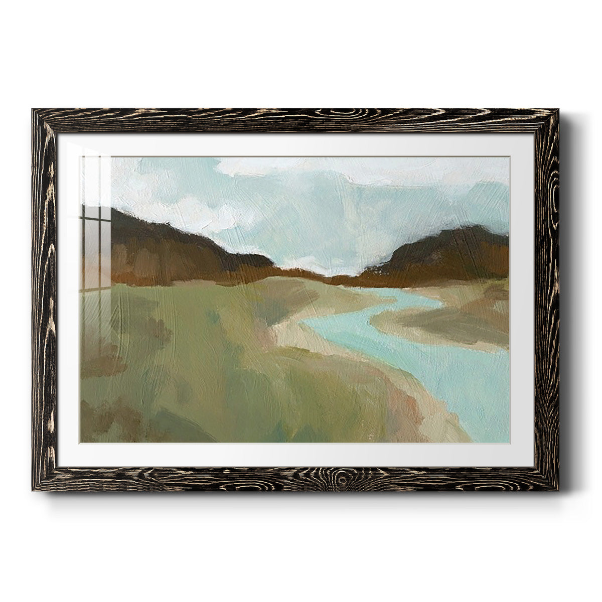 Coldwater Hills I - Barnwood Framed Art Print