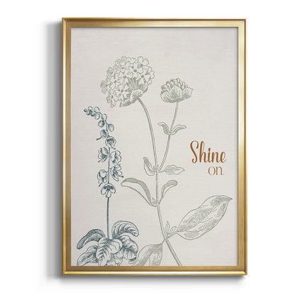 Shine On - Modern Framed Canvas Print