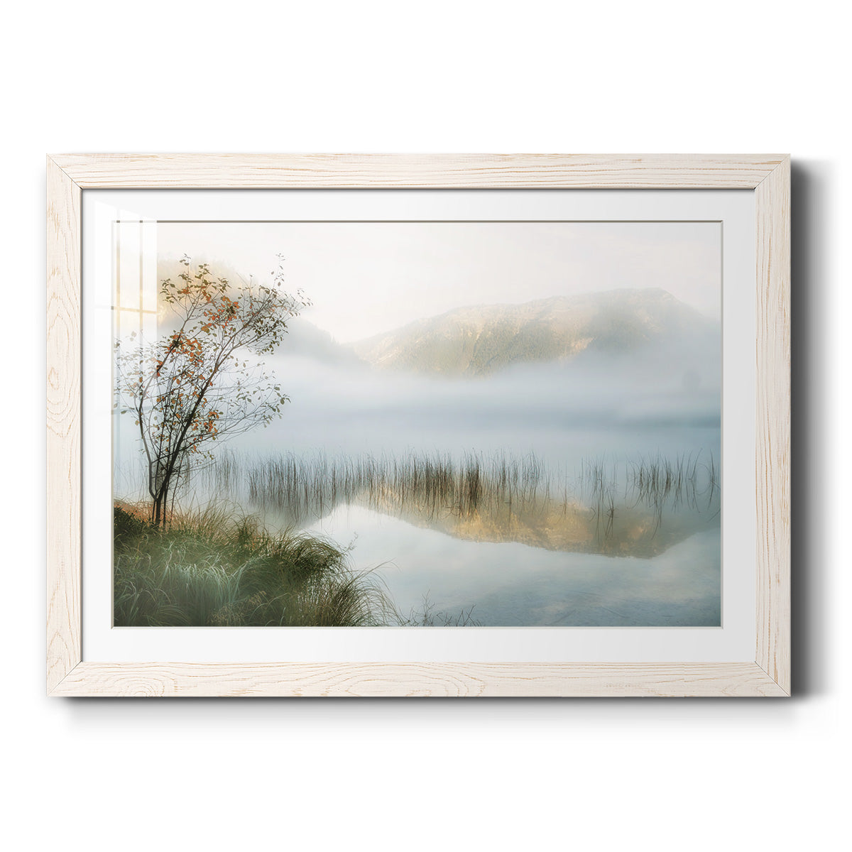 Golden Mirror of October - Barnwood Framed Art Print