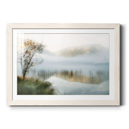Golden Mirror of October - Barnwood Framed Art Print