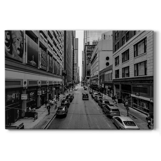 Vintage Chicago Street I - Gallery Wrapped Canvas