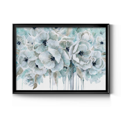 Teal Harmony II - Modern Framed Canvas Print