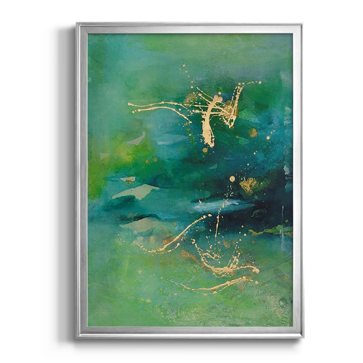 Peaceful Diptych II - Modern Framed Canvas Print
