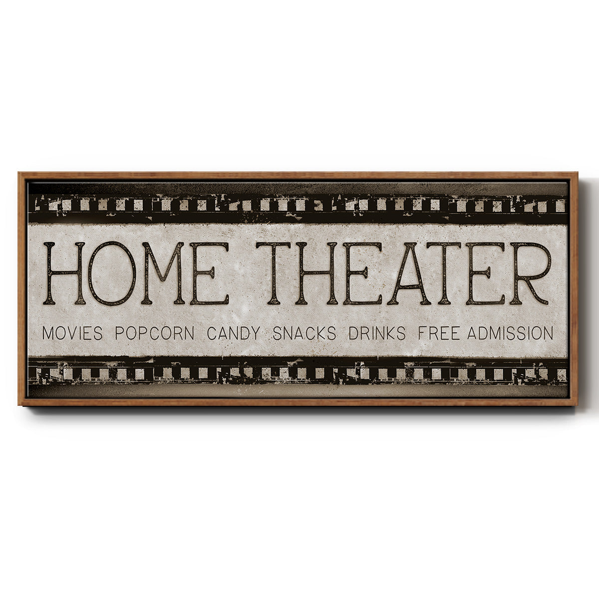Home Theater - Floater Framed Canvas Print