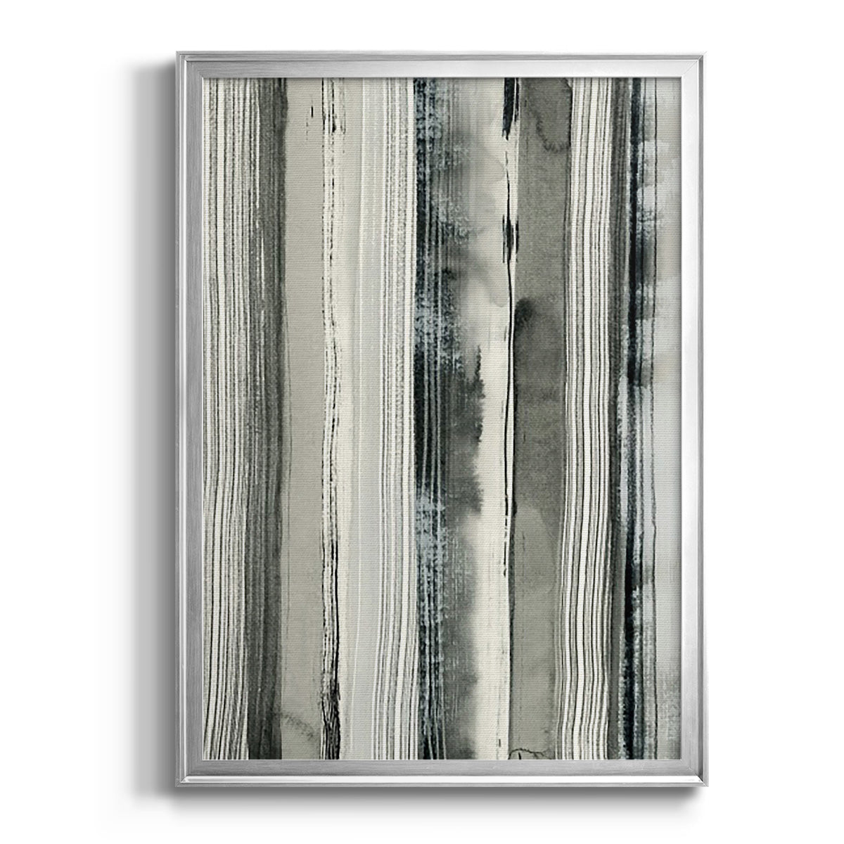 Differing Parallels I - Modern Framed Canvas Print